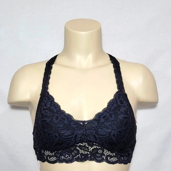 XS X-SMALL Xhilaration Push Up Racerback Lace Bra Bralette Black NWT - Picture 3 of 6
